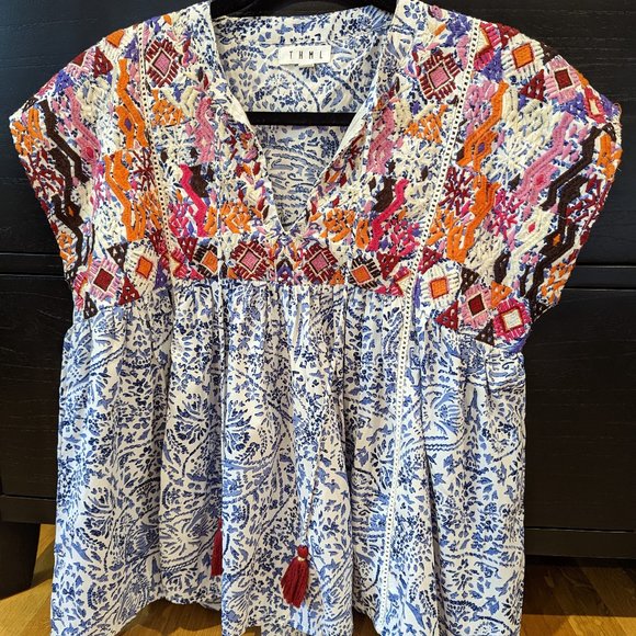 THML Tops - THML Boho Blouse Size M
